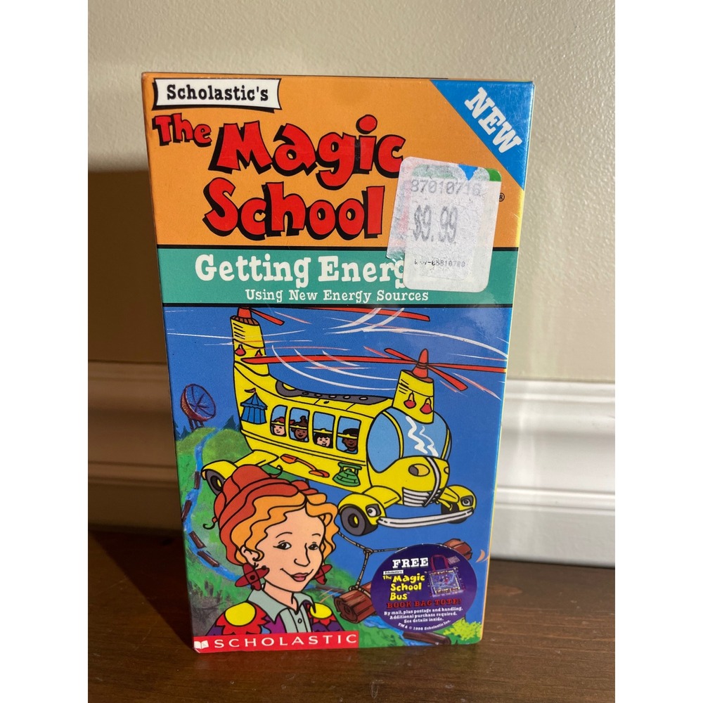 Magic School Bus Getting Energized VHS New Sealed Scholastic KidVision A58107